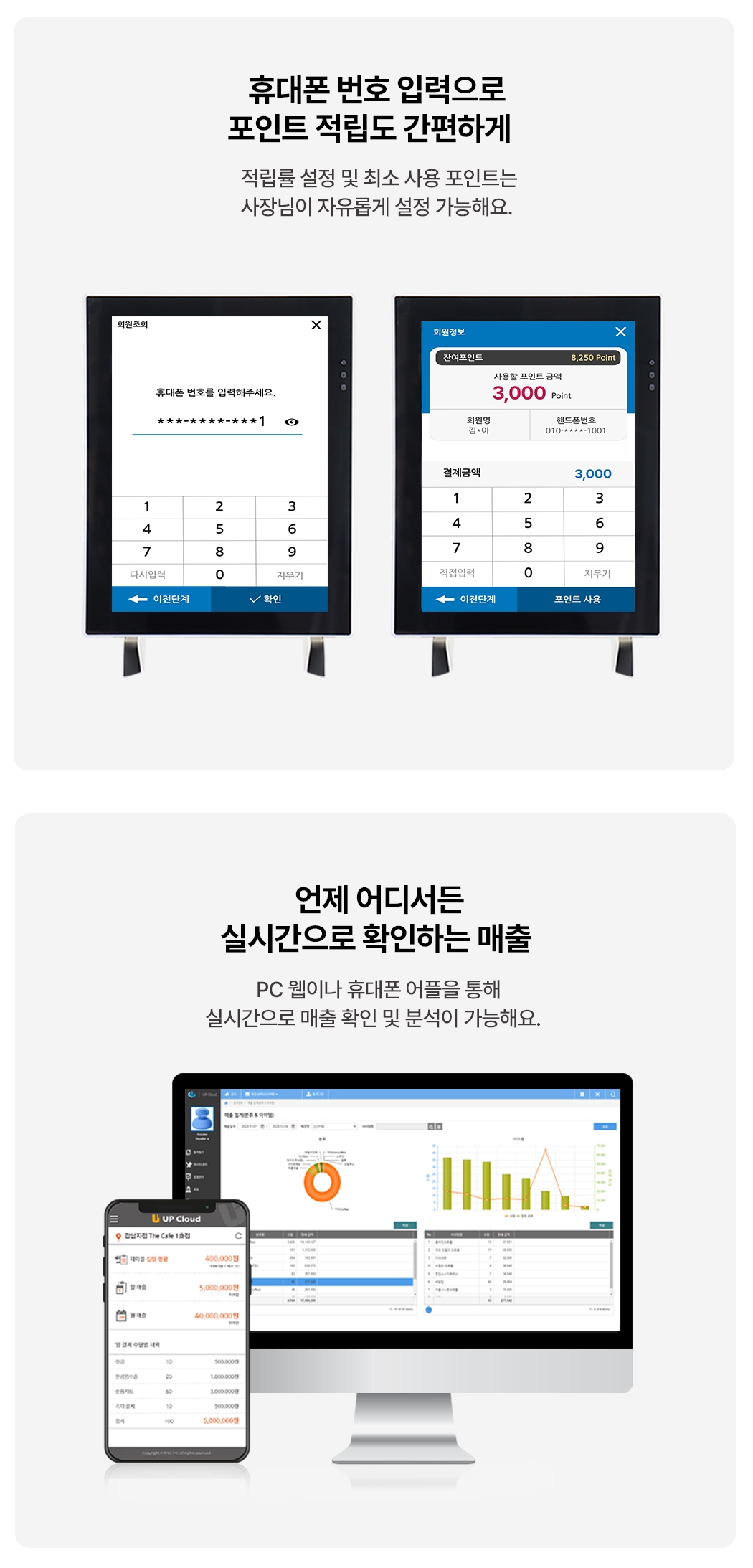 미니형 15인치 키오스크